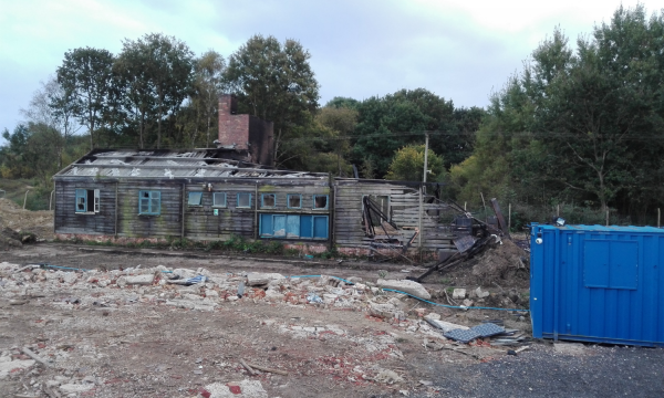 Ablutions block washes away - Cranleigh Brickworks