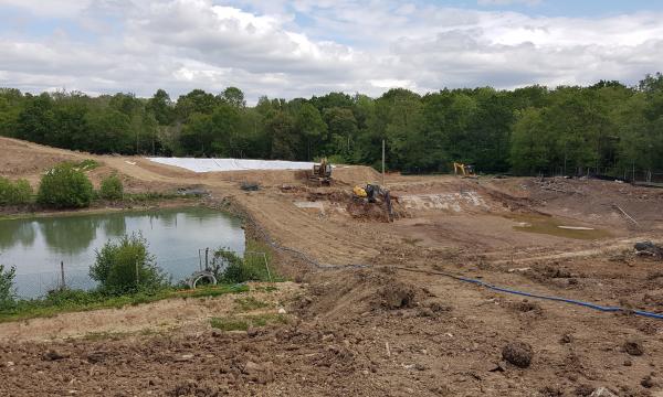 Eastern Half of the Leachate Lagoon- Sludge Removal