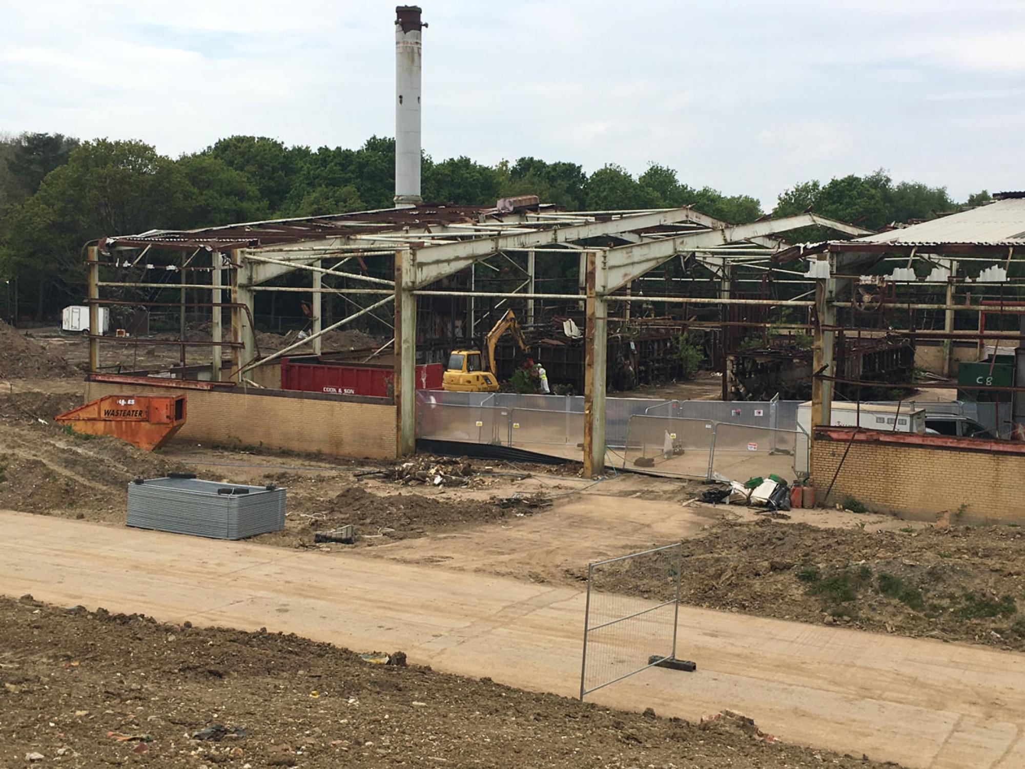 RCF Fibre Removal, Cranleigh Brick and Tile Works Cranleigh Brick and Tile Works, Engineering, RCF, Removal, Contamination, Rural Arisings